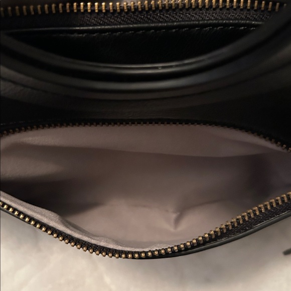Joy Susan Black Crossbody Bag with Circular Handle - Picture 14 of 14